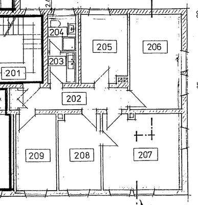 Grundriss Bürofläche 1. Obergeschoss rechts