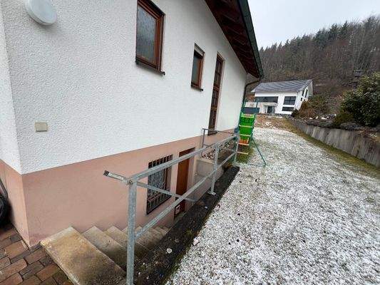 Außenansicht Kellertreppe