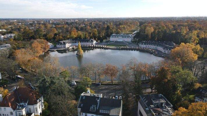 Vogelperspektive Schloss Benrath