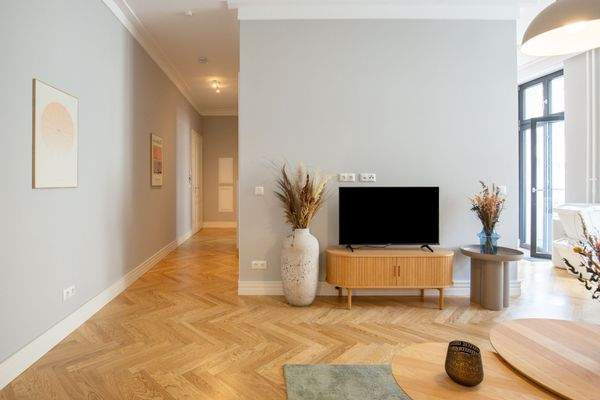 Wohnbereich mit Blick zum Flur