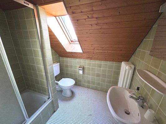 Duschbad im Dachgeschoss