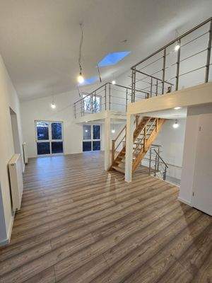 Offener Loftbereich im Obergeschoss