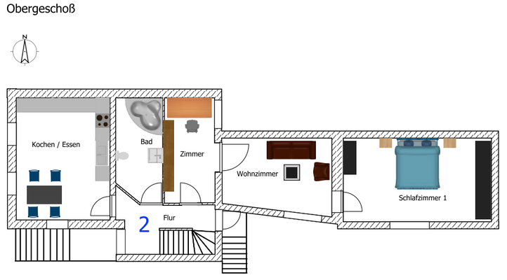 Grundriss Obergeschoß