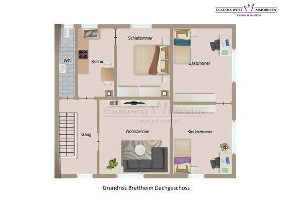 Grundriss Brettheim 1. OG