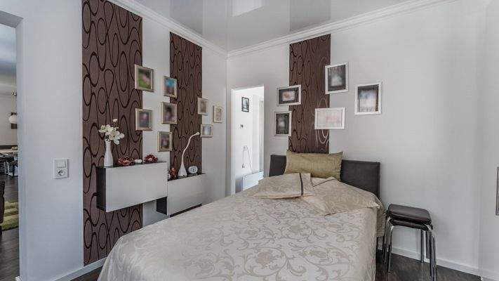 Schlafzimmer im Obergeschoss (Einliegerwohnung)