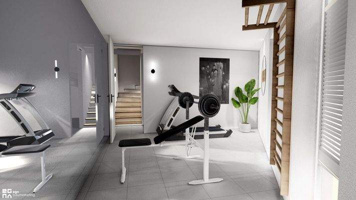 Fitnessraum Souterrain