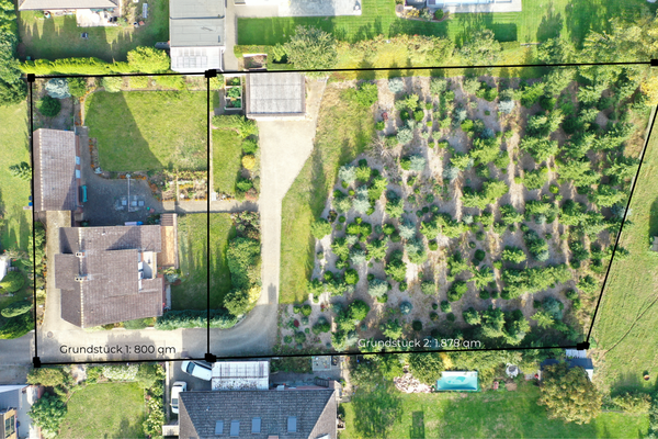 Drohnenaufnahme Grundstück