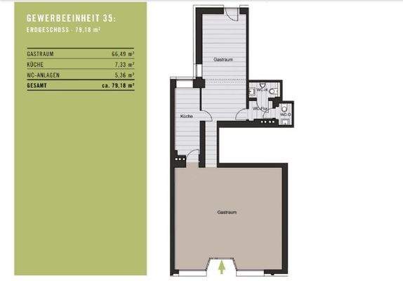 Grundriss und Flächenberechnung GEW 35
