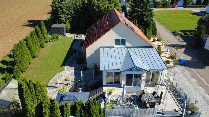 Hausansicht von oben