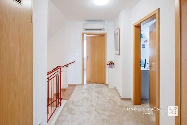 Der Flur im Obergeschoss