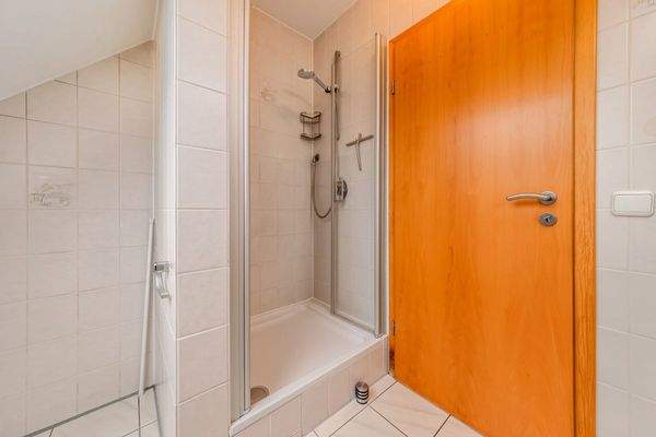 Level 1: Bathroom with natural light and shower