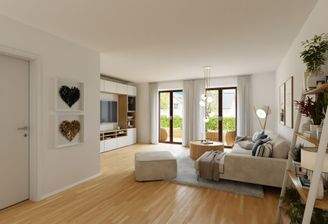 Unverbindliche Visualisierung des Wohnbereichs