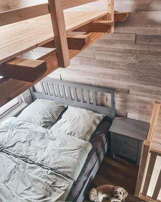 Schlafbereich und Hochbett