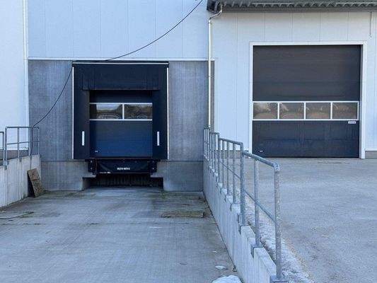 Laderampe von Halle 3