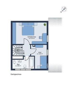 Grundriss Dachgeschoss