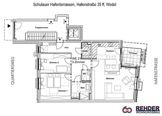 Grundriss EG WE 21, Haus 4 