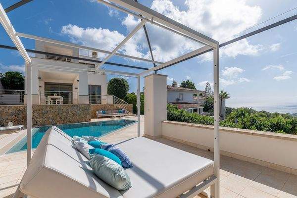 Pool terrace in villa in Costa d'en Blanes 3