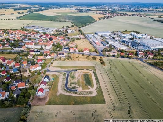 Ein Blick auf das gesamte Baugebiet Ockrilla