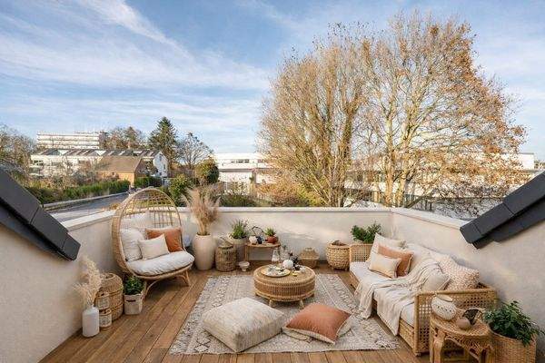 Dachterrasse illustriert