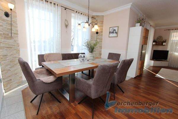 Essecke im Wohnzimmer