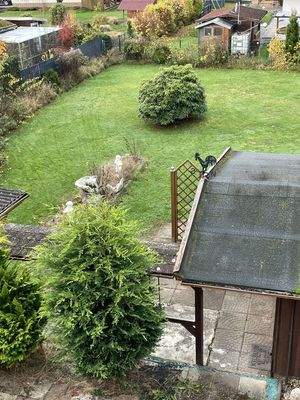 Blick auf Garten