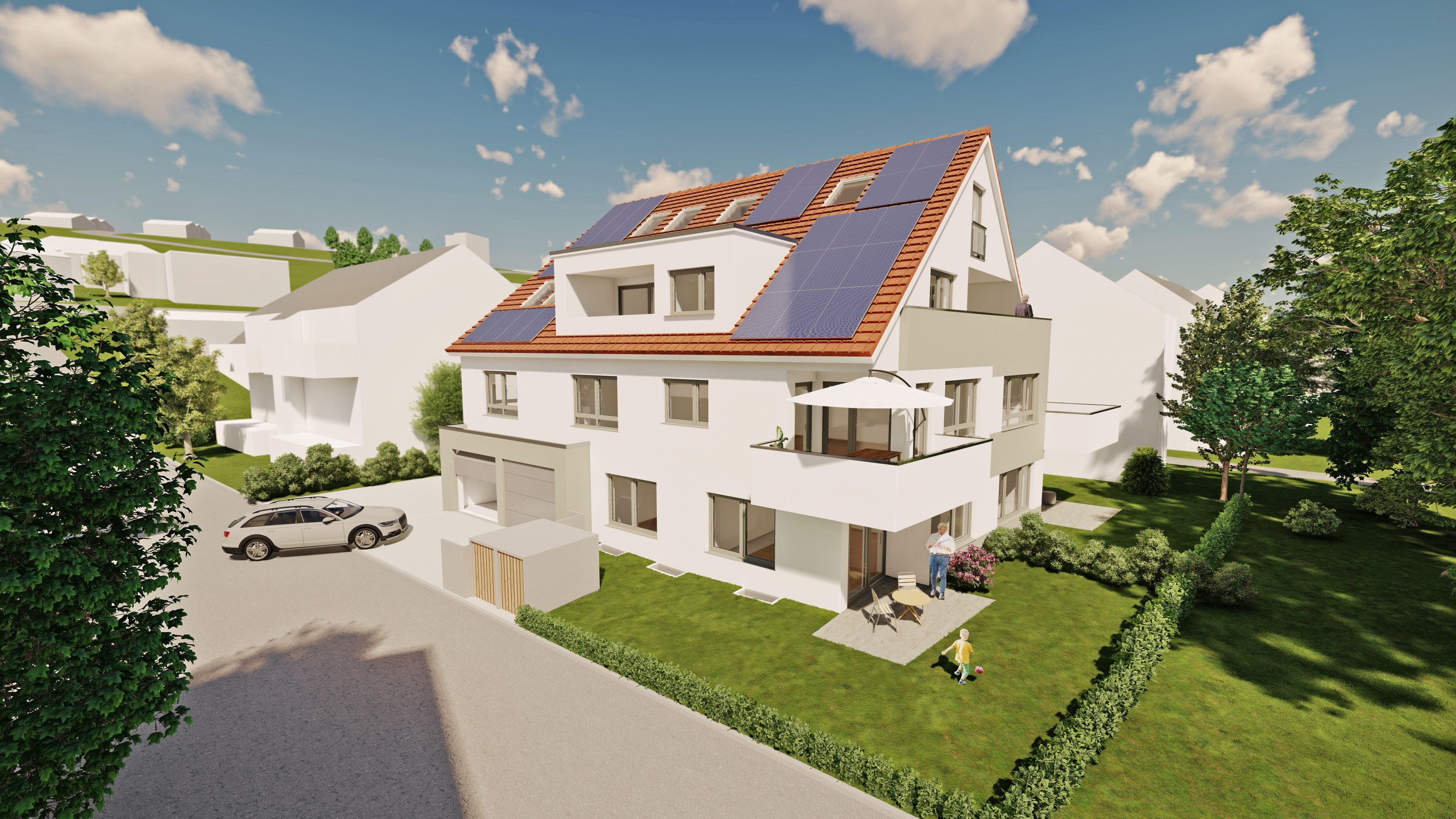 Wohnen im Grünen Neubau in Stuttgart (Mühlhausen)