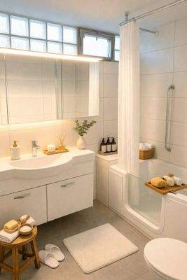 Badezimmer im EG (KI generiert)