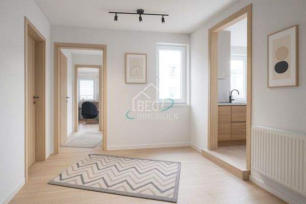 virtuell bearbeiteter Flur