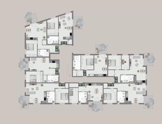 Übersichtsplan Obergeschoss