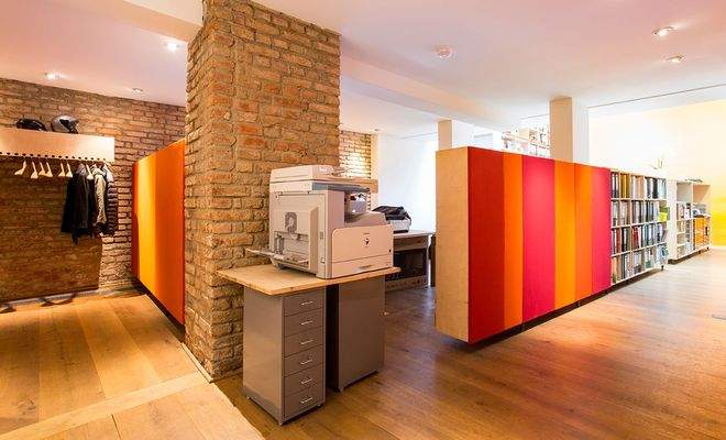 Blick aus dem Eingang