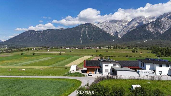 Mieming - Grundstück - Ausblick Drohne