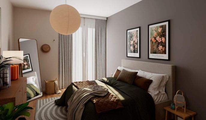 Im komfortablen Schlafzimmer können Sie sich beste