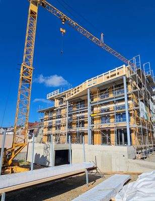 Neubau &quot;Grüne Mitte&quot; - Fertigstellung Rohbau