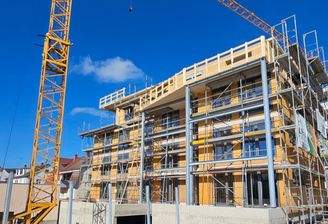 Neubau "Grüne Mitte" - Fertigstellung Rohbau