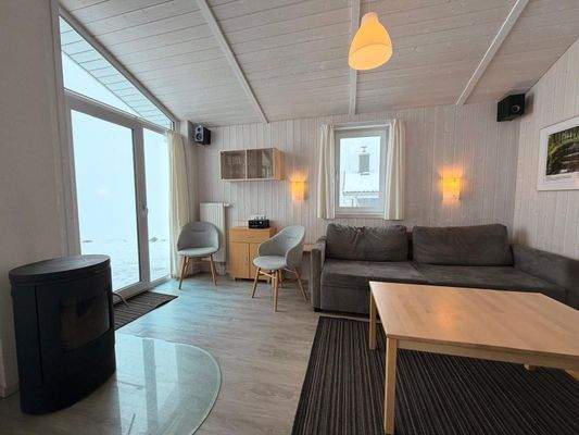 Wohnbereich mit Kamin