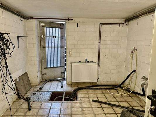 Vorkeller mit Ausgang in den Garten