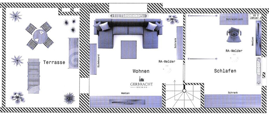 Grundriss Wohnung 1.OG