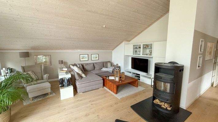 Wohnbereich mit Ofen