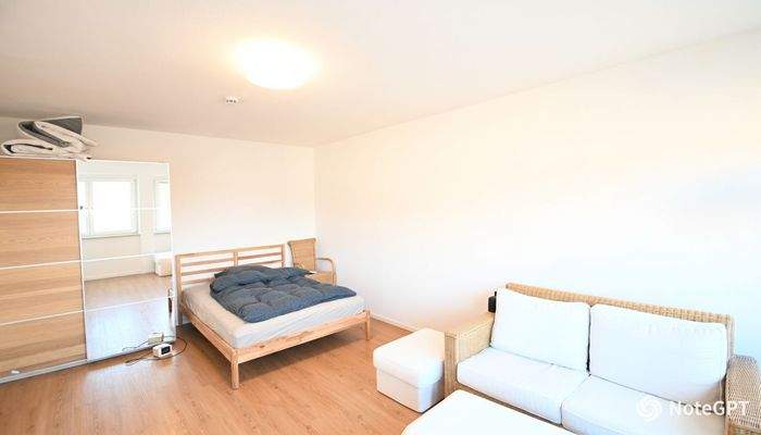 1-Zi-Appartment: Schlafen