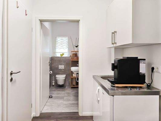 Küchenecke / Lagerbereich