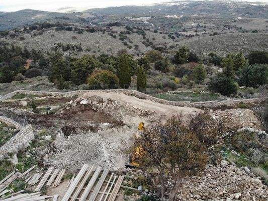 Kreta, Patima: Erstklassiges Baugrundstück mit Meer- und Bergblick nahe Georgioupoli zu verkaufen