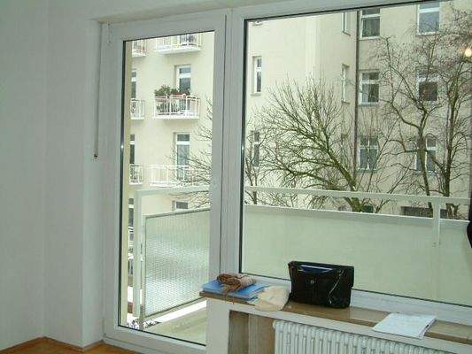 Blick in den begrünten Innenhof