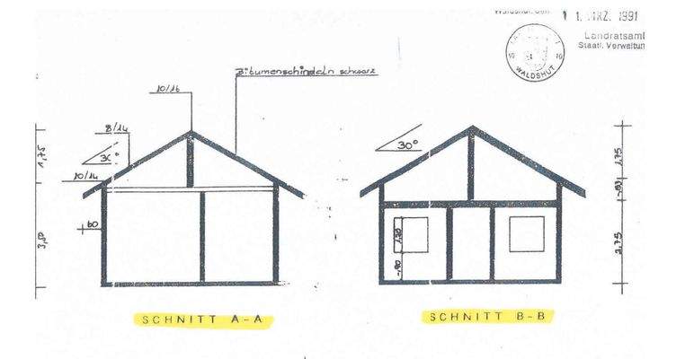 Schnitt AA-BB Nebenhaus