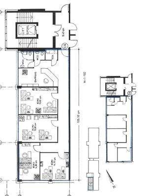 Grundriss Haus 1, 1. OG rechts ca. 129 m²