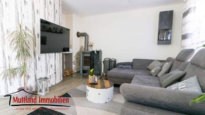 Wohnbereich mit Kamin