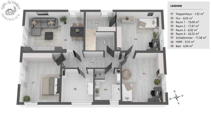 Grundriss Obergeschoss