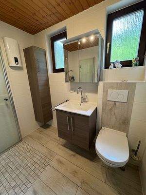 modernisiertes Duschbad im EG