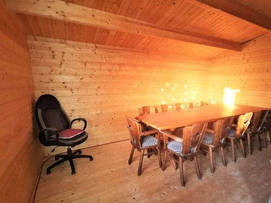 Sauna im Blockhaus