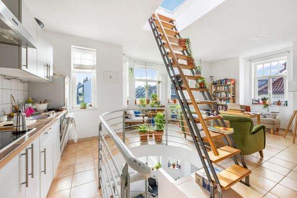 Wohnbereich (Maisonette-Wohnung links)
