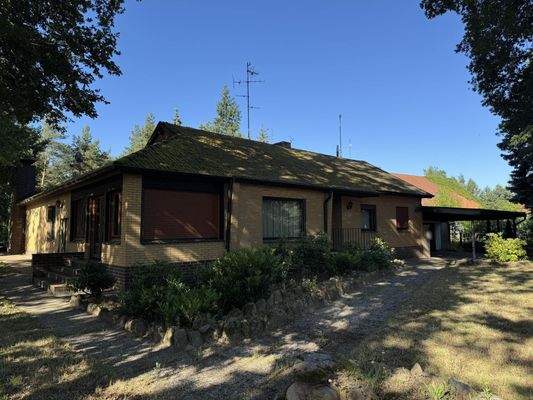 Seitenansicht vom Vorgarten